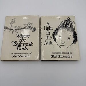 Shel Silverstein 2 Book Set Where the Sidewalk Ends A Light in the Attic